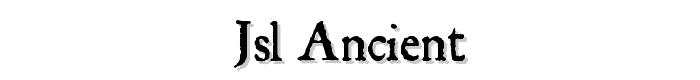 JSL Ancient font